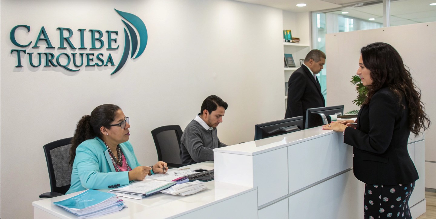 Equipo profesional de caribe turquesa